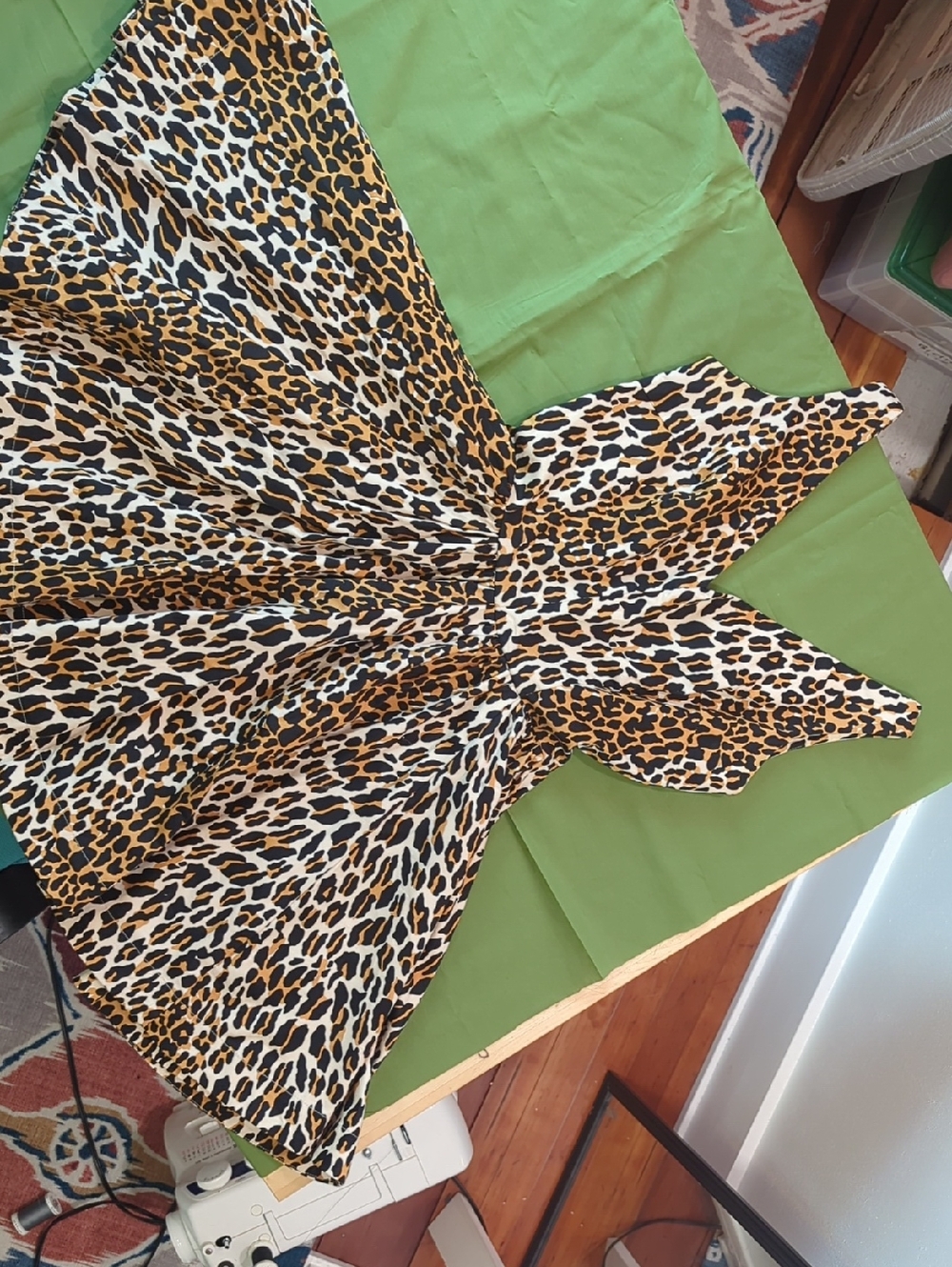 Trashy Diva Leopard Print Flared Women's Dress  - Animal Print W/Pockets - Sz 2